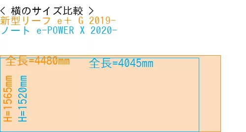 #新型リーフ e＋ G 2019- + ノート e-POWER X 2020-